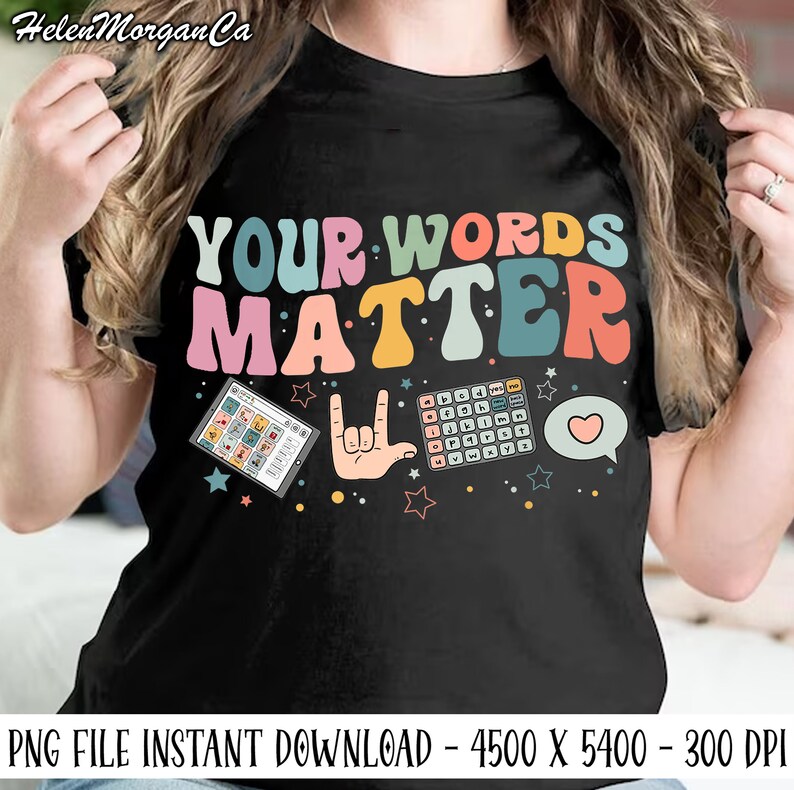 Your Words Matter Speech Therapy Language Pathologist Mental Etsy