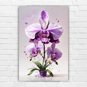 Orchid Painting | Wall Decor Art Print | Printable Download Art | Digital Printable Art | Flowers Art| Floral Art Digital Art Print