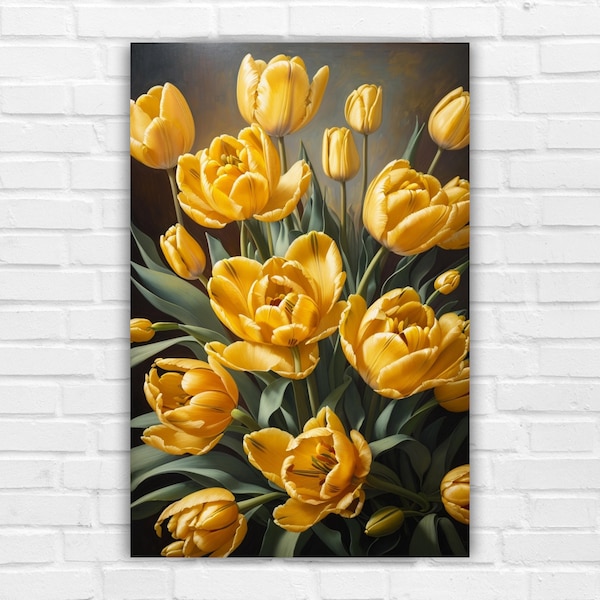 Tulip Wall Art Etsy