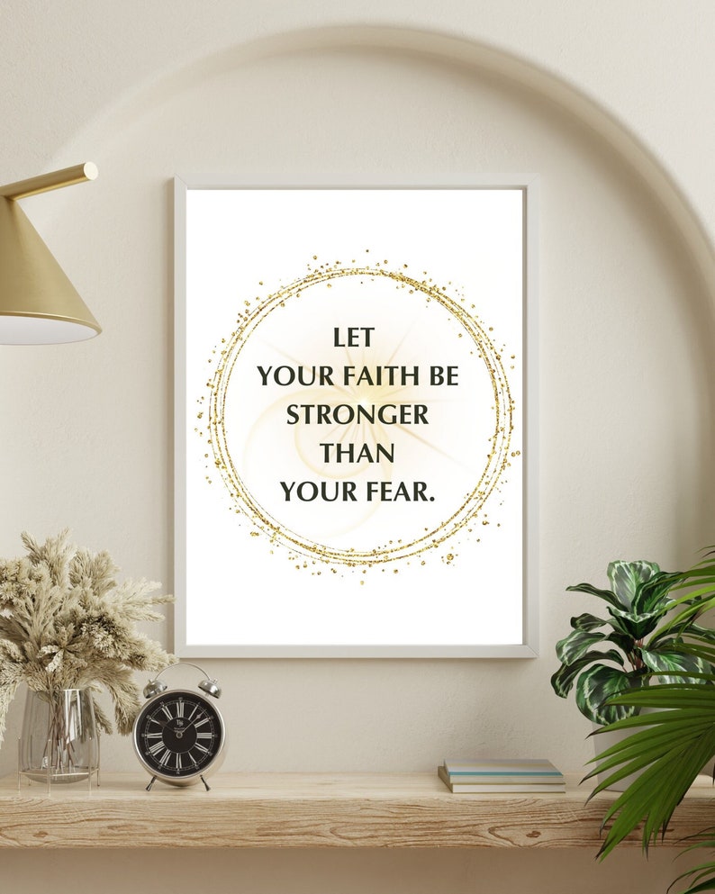 Faith Quote Art Print: Inspirational Wall Decor (digital Download) - Etsy