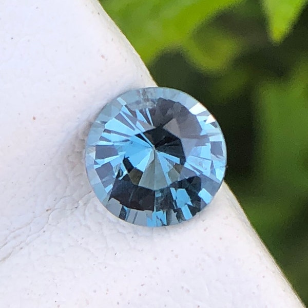 Natural Rare Blue Spinel Gemstone, 5 MM 0.55 Carats loose Faceted Spinel Round Shape, August Birthstone For Ring/Jewelry Making.