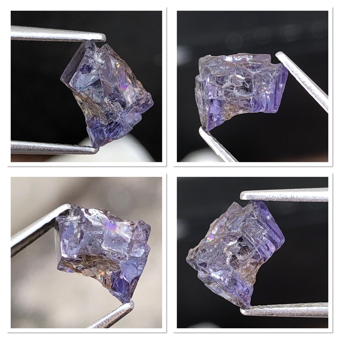 Rare Trio Color Zoisite Tanzanite Rough, 2.20 Ct. Brown & Purple ...