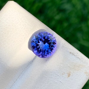 Natural Tanzanite, AAA Color Blue, 1.55 Carat Weight, 7 x 7 MM Size, Tanzanite Loose Stone, Tanzanite Gemstone For Jewelry Making.