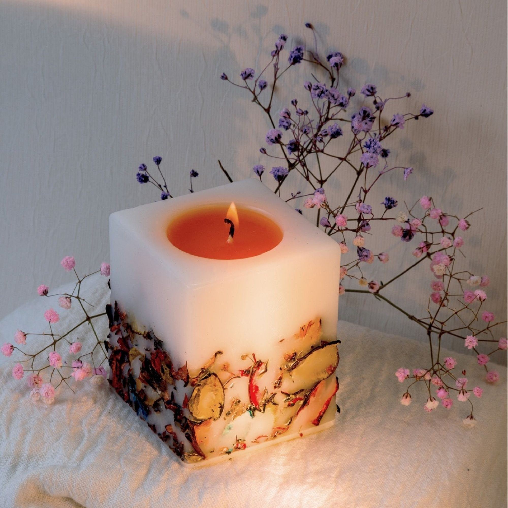 Decorating Candles with Dried Flowers: DIYs в журнале Ярмарки Мастеров