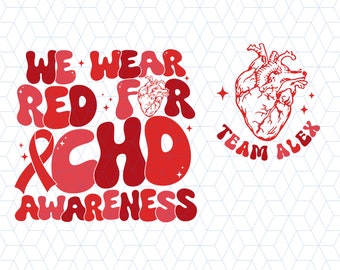 In February We Wear Red Png, Custom Heart Disease Awareness Png, Heart Warrior Png, Red Ribbon Png, Chd Awareness Png, Anatomical Heart Png