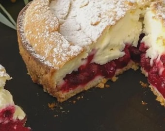 Cherry and Apple Yogurt Cakes - Printable Recipe PDF
