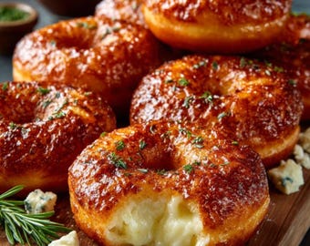 Ultimate Homemade Cheese Donuts Recipe PDF | Fluffy Bakery Style | Easy Yeast Bread | Digital Download