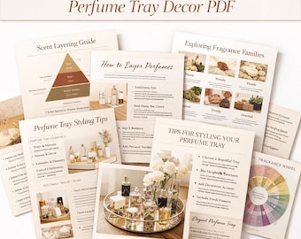 Signature Scent Guide & Perfume Tray Decor PDF | Scent Layering + Perfume Layering Combinations