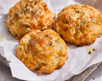 Homemade Cheesy Garlic Biscuits Recipe PDF | Digital Download