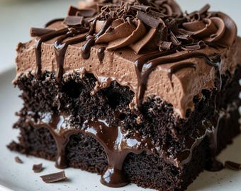 チョコレートポークケーキのレシピ｜簡単しっとりデザート（印刷可能なPDFダウンロード）