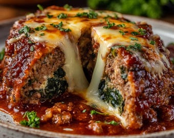The Ultimate Stuffed Italian Meatloaf Recipe | Easy Family Dinner | Cheesy Comfort Food Digital Download