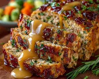Turkey Stuffing Meatloaf Recipe PDF – Easy Comfort Food Dinner