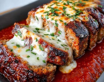 Italian Meatloaf Recipe with Marinara & Mozzarella – Classic Comfort Dinner PDF