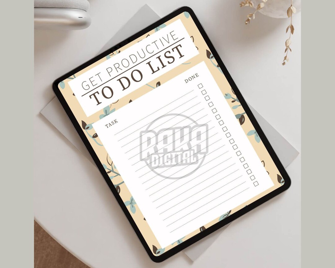 Do List Printable to Do List Goodnotes to Do List to Do Etsy UK