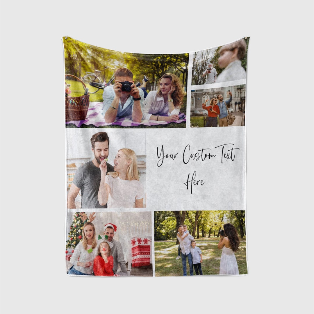 Personalized Photo Blanket Gift for Her Valentine's Day Gift Graduation