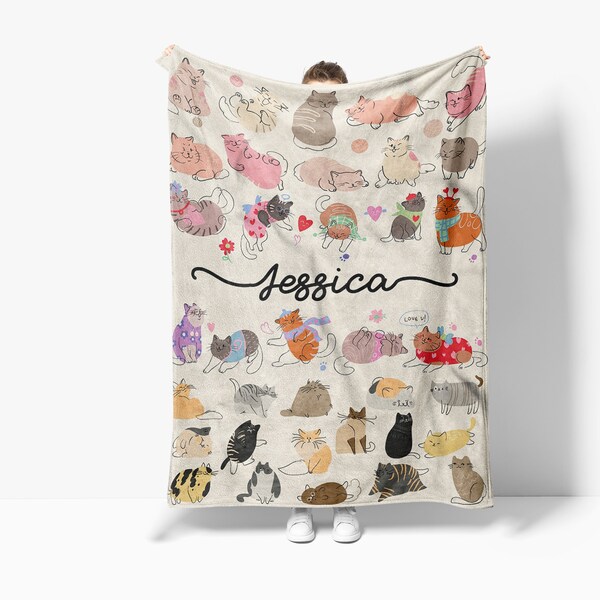 Custom Cat Blanket Etsy