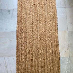 Natural Jute runner Rug,  Design Jute Rug, runner Jute Rug, Home Decor rug