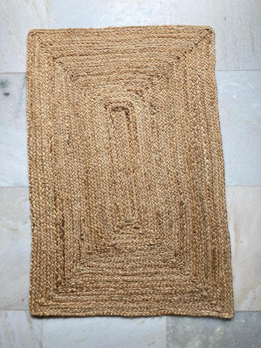 Natural Jute Rug Design Jute Rug Rectangular Jute Rug Home Etsy