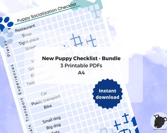 Guía de cuidado de cachorros, Lista de verificación de cachorros nuevos, Lista de suministros para cachorros, Paquete de cuidado de cachorros, Guía digital para cachorros, Guía para padres de cachorros, Preparación de cachorros