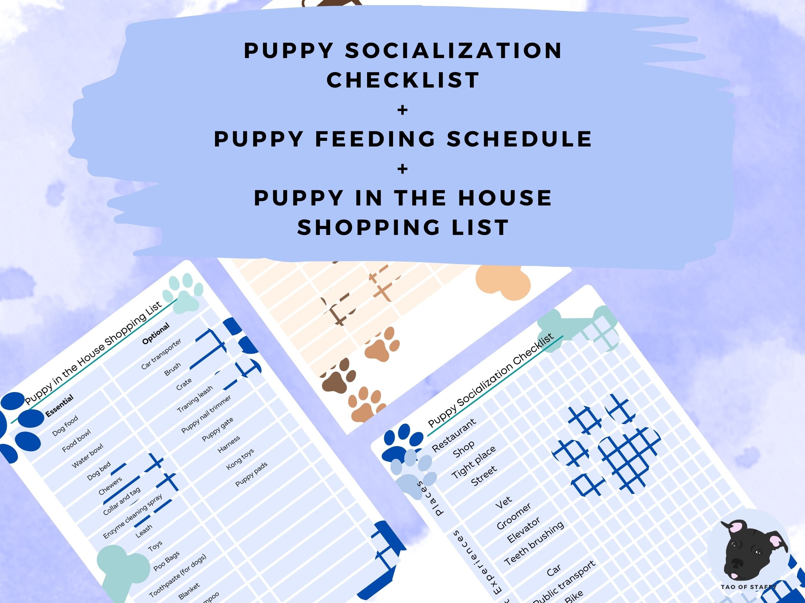 New Puppy Checklist & Starter Kit | Dog Owner Guide, Essentials List ...