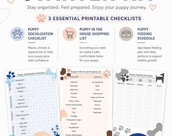 New Puppy Checklist & Starter Kit | Dog Owner Guide, Essentials List (PDF)