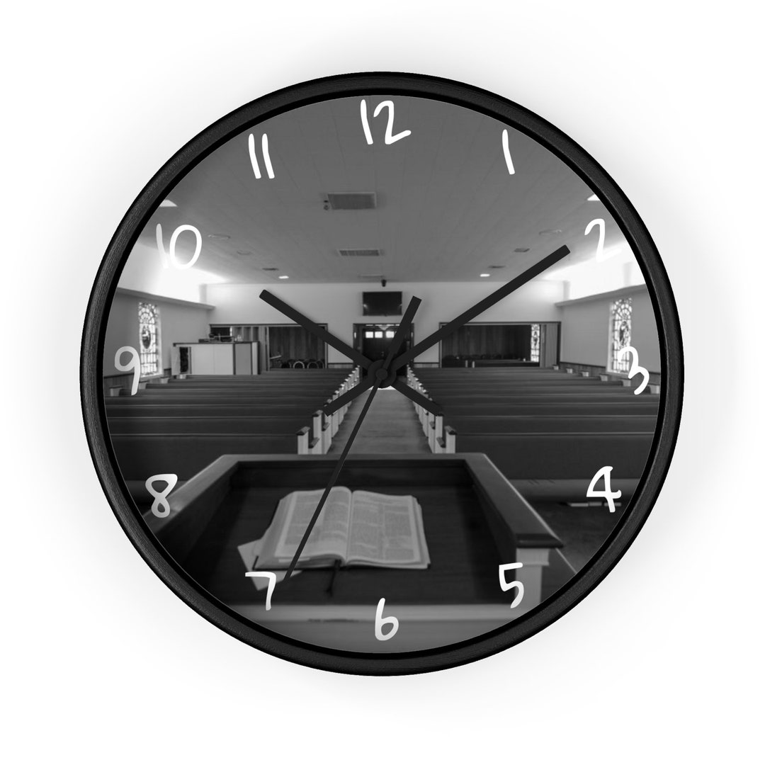 Religious Wall Clock Christian Wall Clock Church Wall Clock Etsy