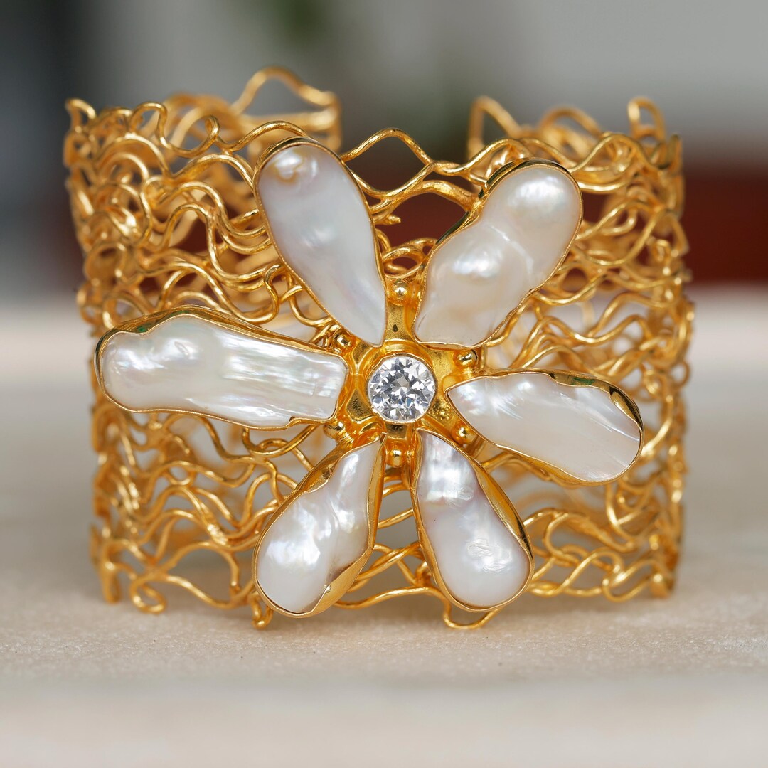 Braccialetti Donna Dorati Set 3 Pezzi - Bracciali A Filo Largo Regolabili Per Occasioni Speciali - Foto 10