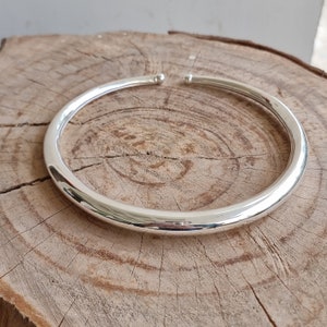 Gargantilla ajustable hecha a mano en plata 925 india, collar Hasli, joyería para fiesta, collar para mujer, regalo para ella, joyería de diseño único