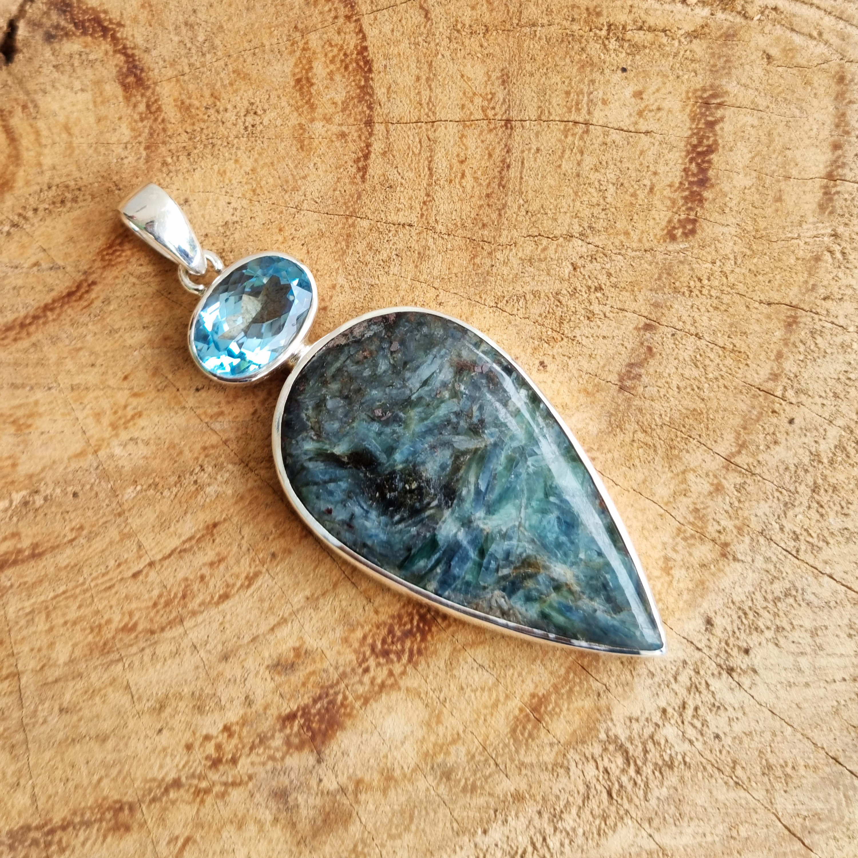 Blue Apatite Pendant main image 1