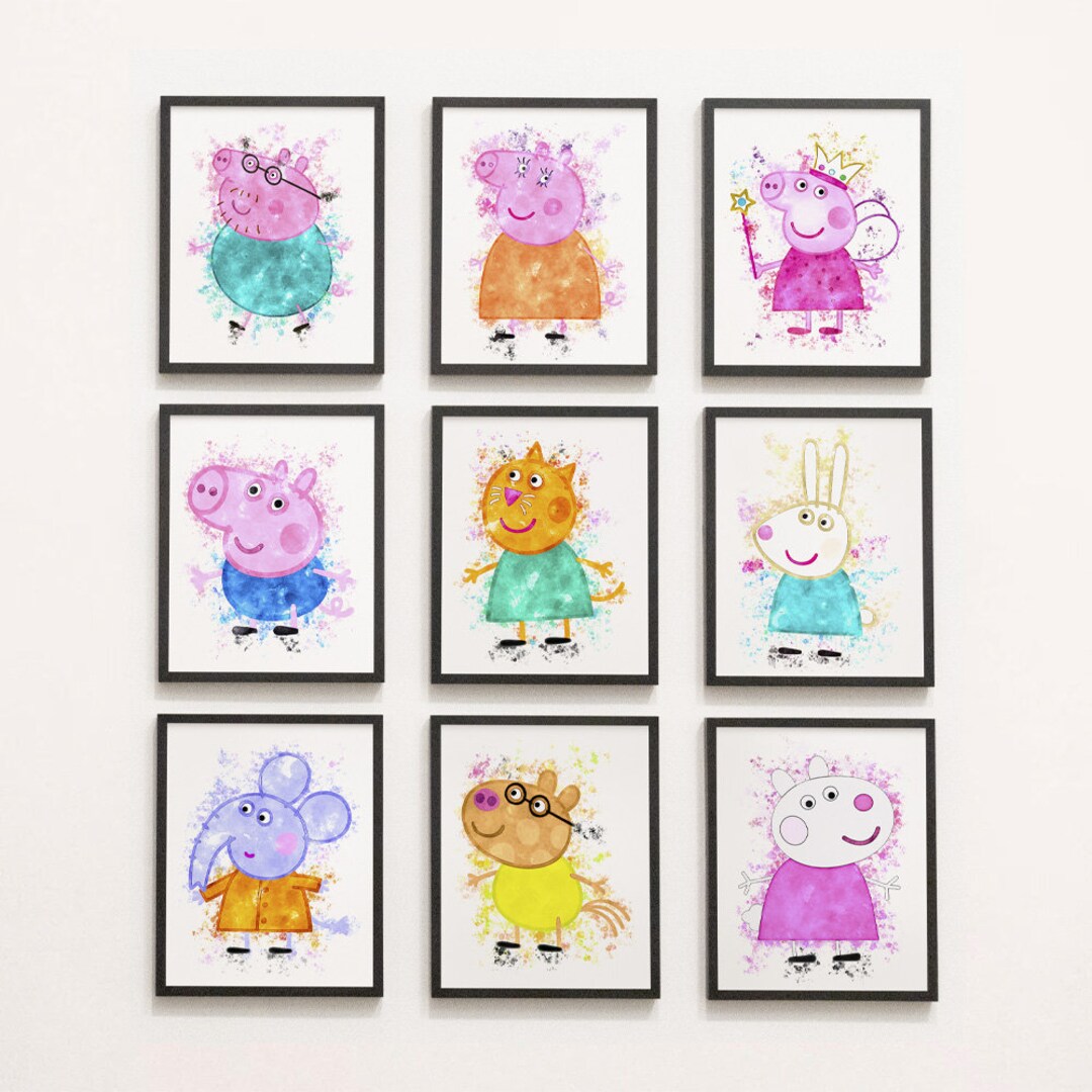 Peppa Pig Digital Prints Digital Wall Prints, Peppa Pig Digital Wall