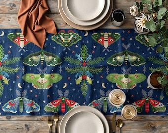Table runner, cross stitch pattern, Patchwork, christmas, Sampler, modern cross stitch, PDF, instant download, CRM142