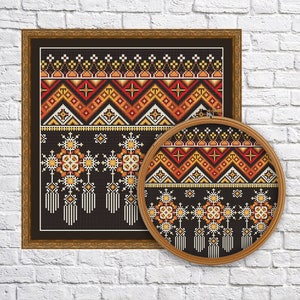 Set of 6 Aztec Design, Cross Stitch Pattern,geometric Design, Modern ...