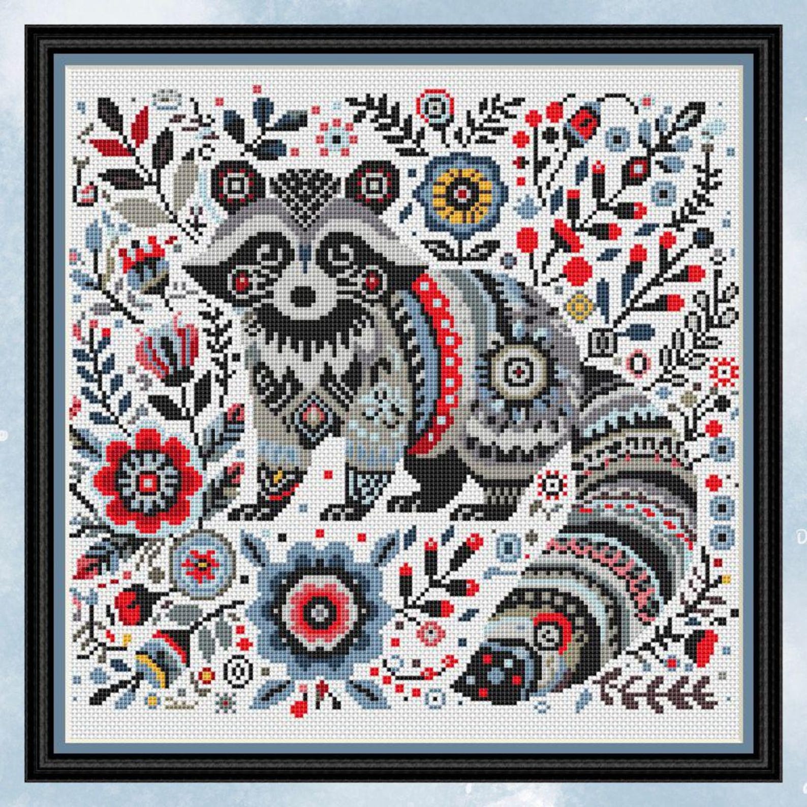 Whimsical Raccoon from Tidy Patterns