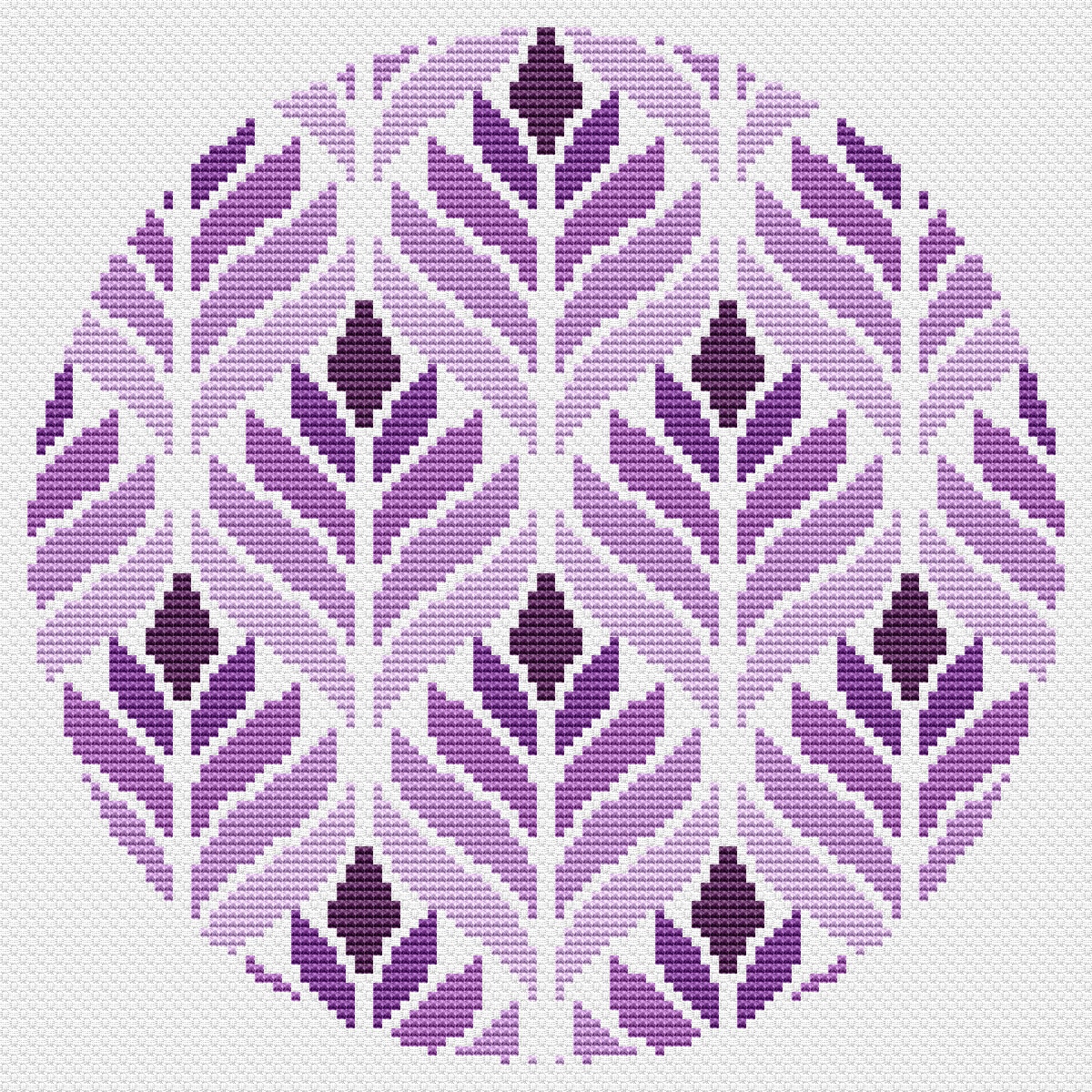 Set of 3 Geometric Design, Cross Stitch Pattern, Modern Cross Stitch ...