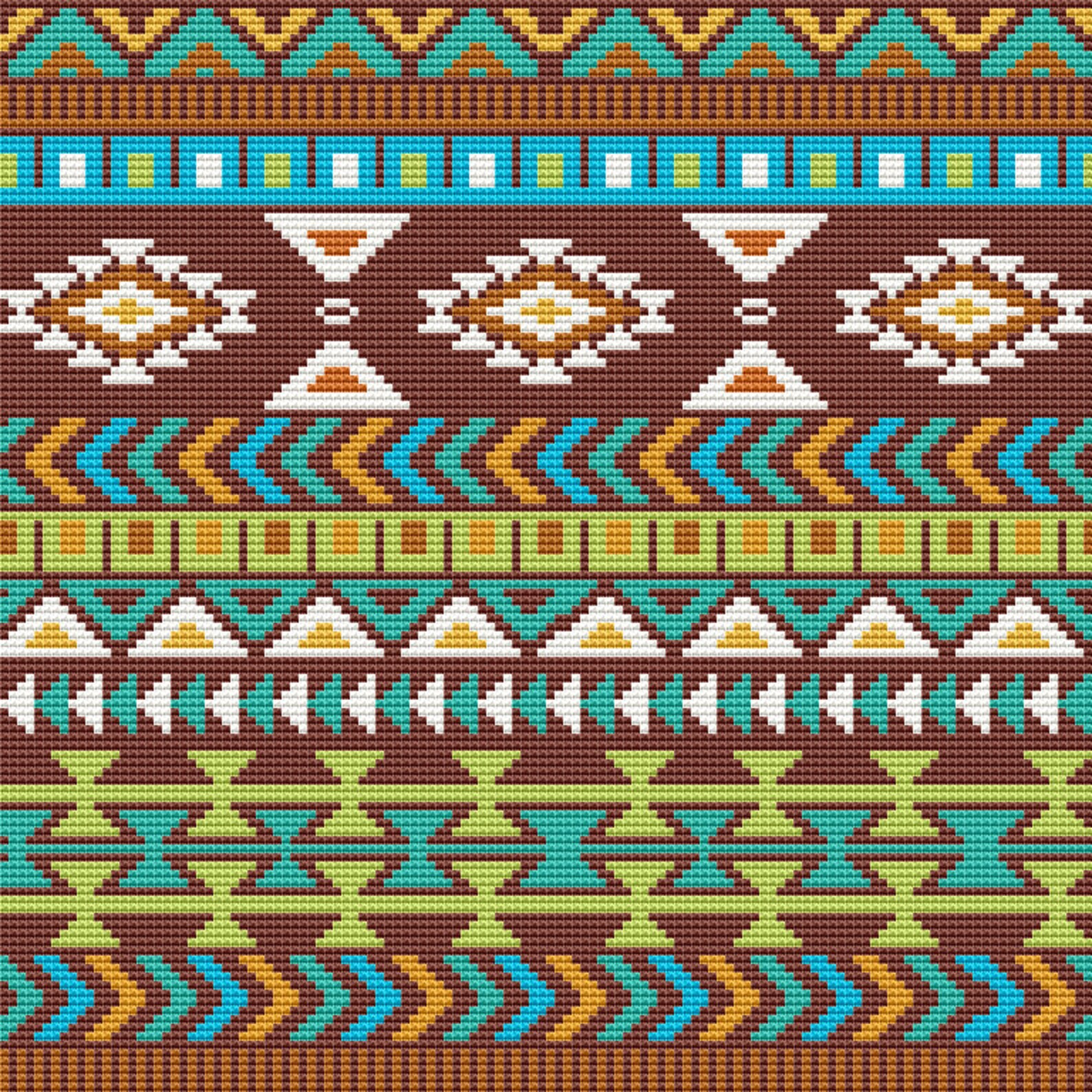 Set of 08 Patterns, Aztec Design, Cross Stitch Pattern, Geometric ...