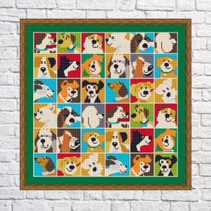 Kreuzstich Anleitung, Kreuzstich Stickmuster, PDF, sofortiger Download, DOG10
