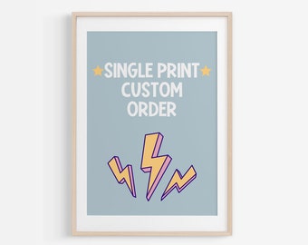 Custom Kids Nursery Wall Art Print (Digital Download)