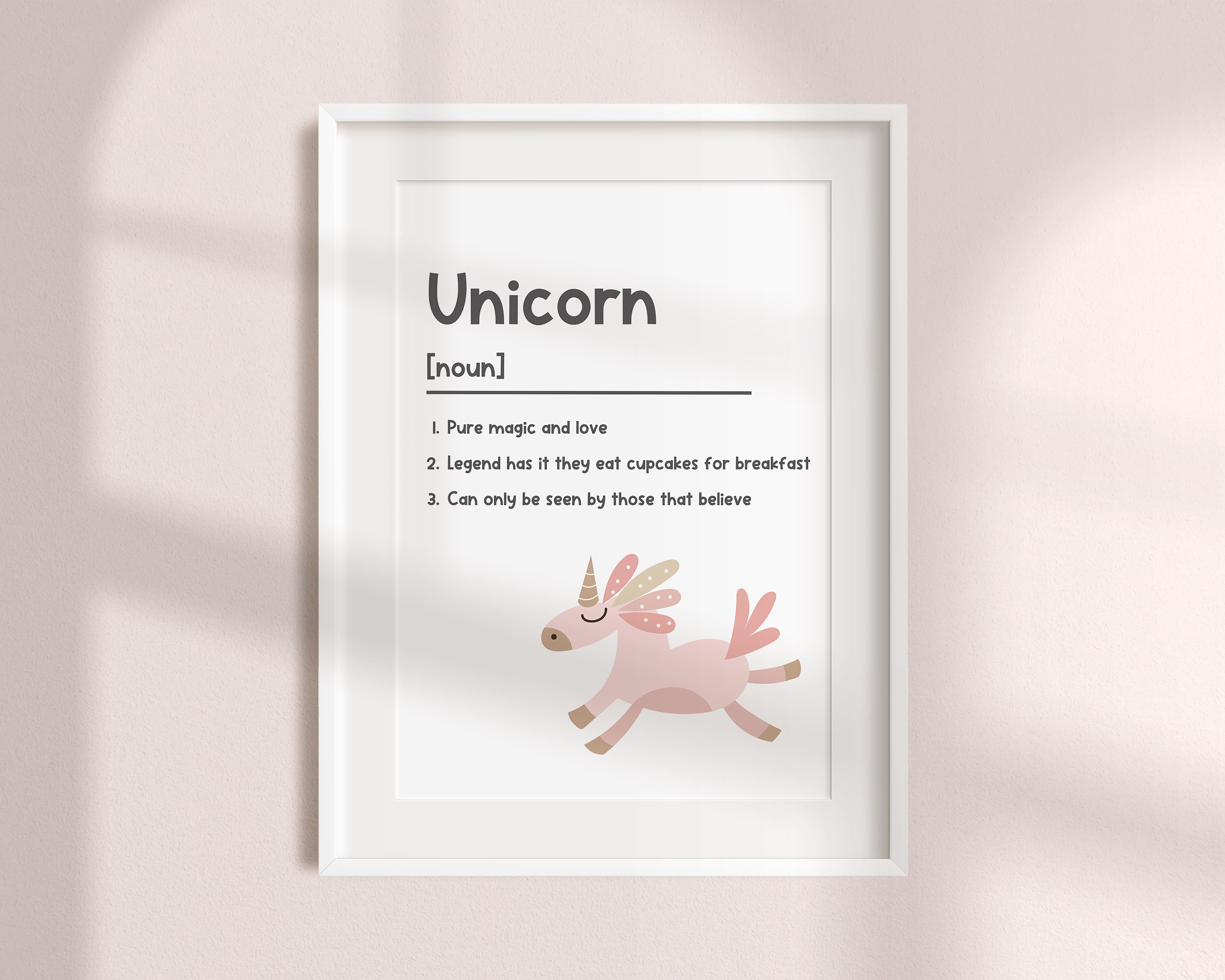 What is A Unicorn-printable Unicorn Wall Art reading - Etsy