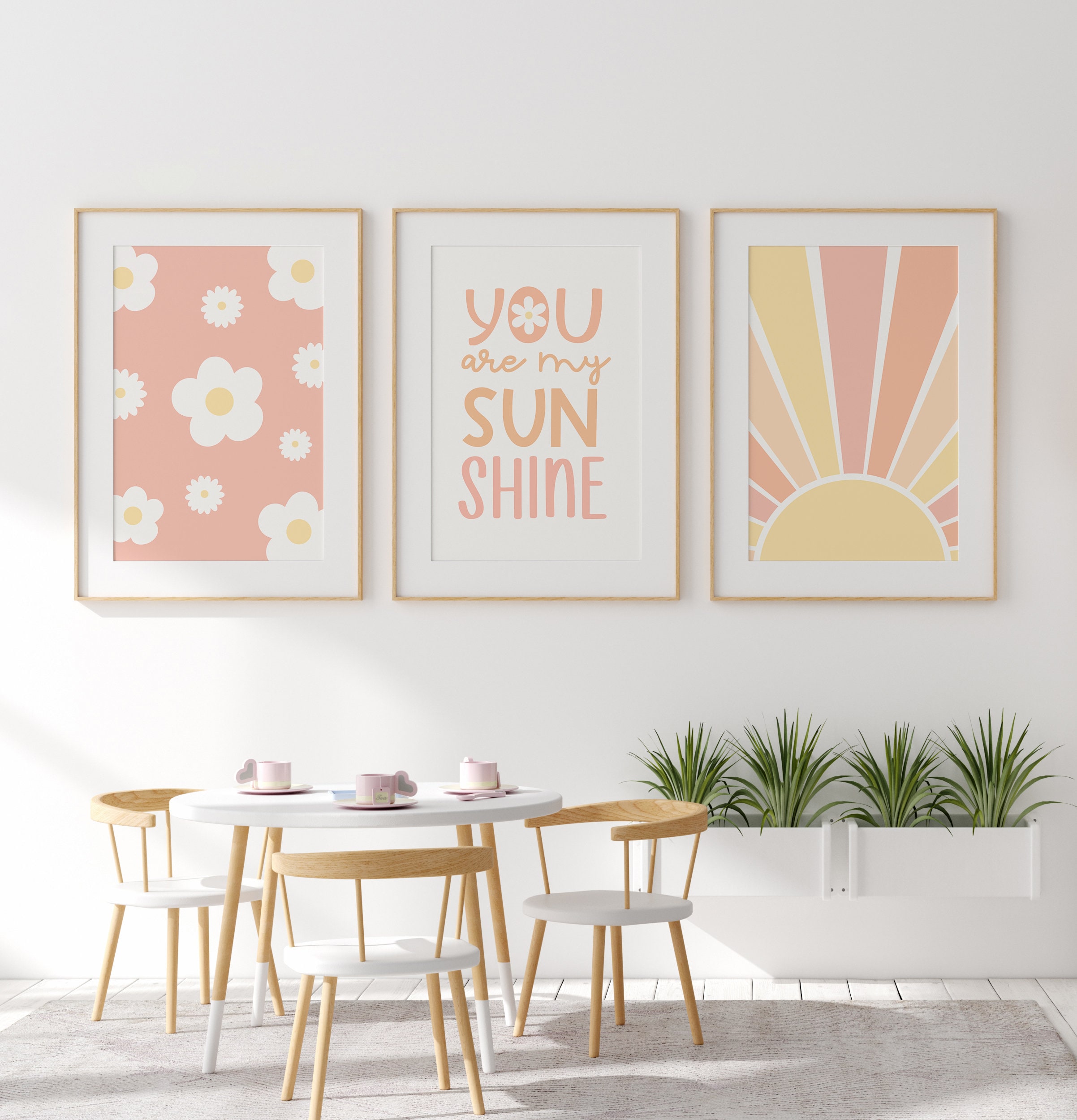 You Are My Sunshine Nursery Wall Art Prints, Set of 3 (digital Download ...