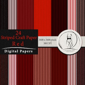 Papier artisanal à rayures rouges transparentes, papier numérique