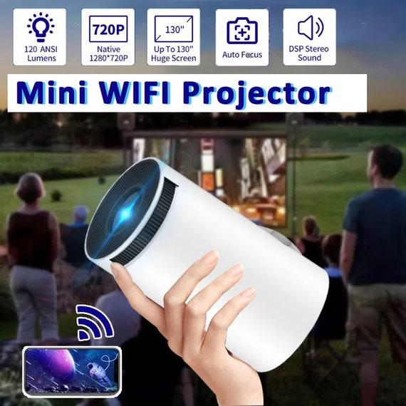 Mini Projecteur Android TV Intégré , Video Projecteur Portable