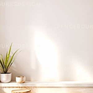 Minimalist Home Office Professional Zoom Background - Natural Light Neutral Beige Marble Virtual Backdrop - Modern Zoom Background