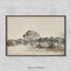 Rustic Landscape | Vintage Painting | Antique Wall Deco | PRINTABLE Digital Download