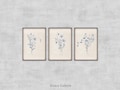 Set of 3 | Gallery Floral Art | Blue Botanical Floral Wall Art | Minimalist Wall Art | Farmhouse Decor | PRINTABLE Digital Download product logo