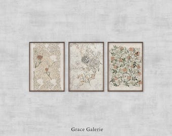 Set of 3 | Vintage Tapestry Gallery Wall Print SET | Rustic Wall Decor | PRINTABLE Digital
