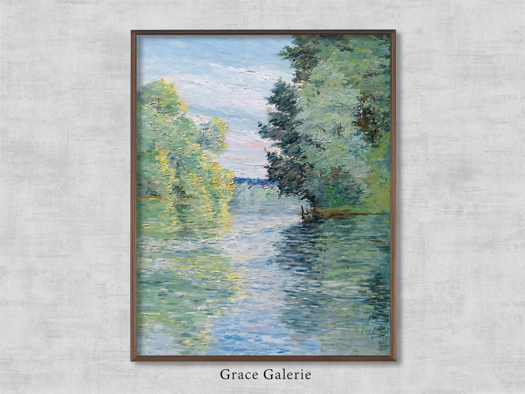 Le Petit Bras De La Seine à Argenteuil | Vintage European Landscape ...