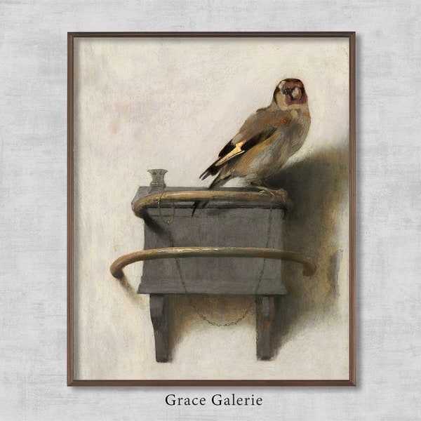 The Goldfinch | Vintage Painting | Antique Wall Deco | PRINTABLE Digital Download