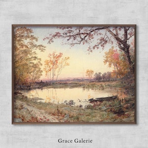 Landscape (Hastings-on-Hudson) (1888)| Vintage Painting | Antique Wall Deco | PRINTABLE Digital Download