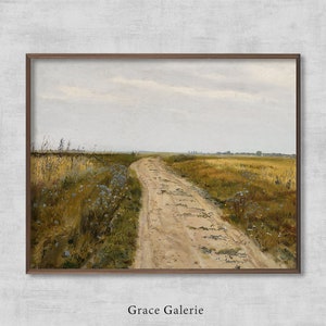 PRINTABLE Landscape Art | Vintage Print Country Landscape Painting | Digital Download