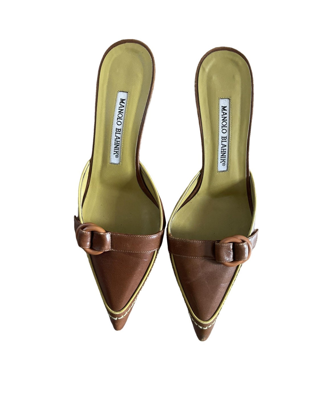 manolo blahnik mid heel